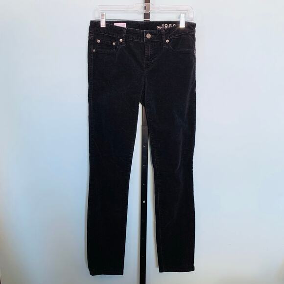 GAP Always Skinny Black Corduroy Jeans Size 27 - Picture 2 of 8